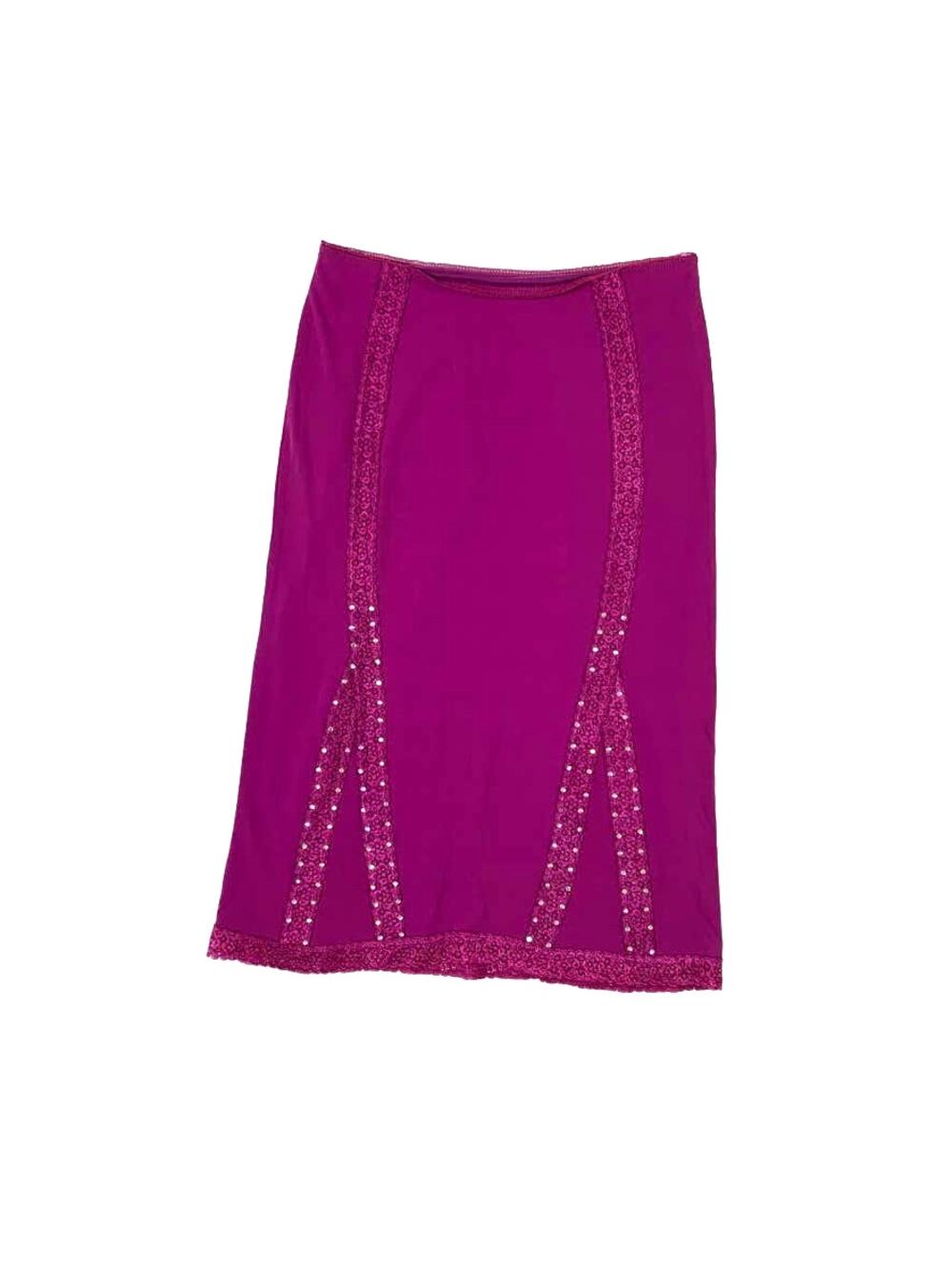 90s Purple Lace Preppy Punk Jeweled Dark Fairy Skirt
